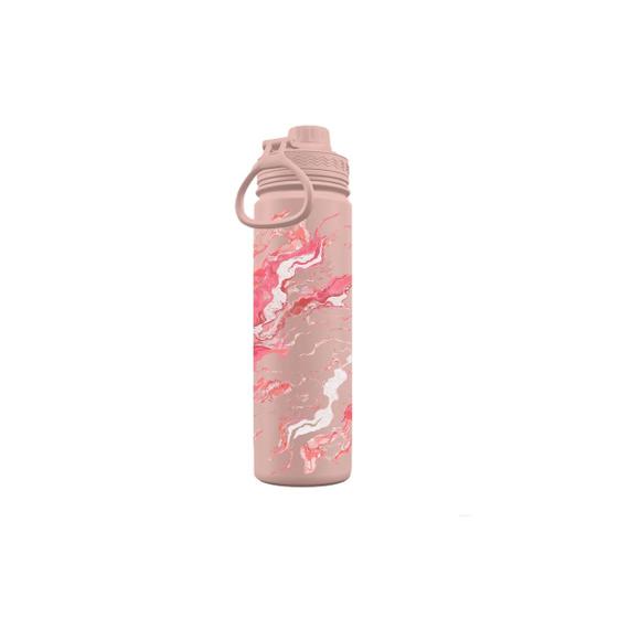 Imagem de Garrafa Térmica Gocase Fresh Aço Inox 650ml Mantém Gelada Rosa Luxury Color