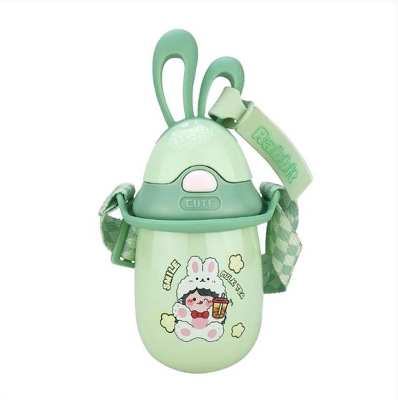 Garrafa Térmica Infantil Aço Inox 350ml com Alça Rabbit - Escolar - XBZ ...