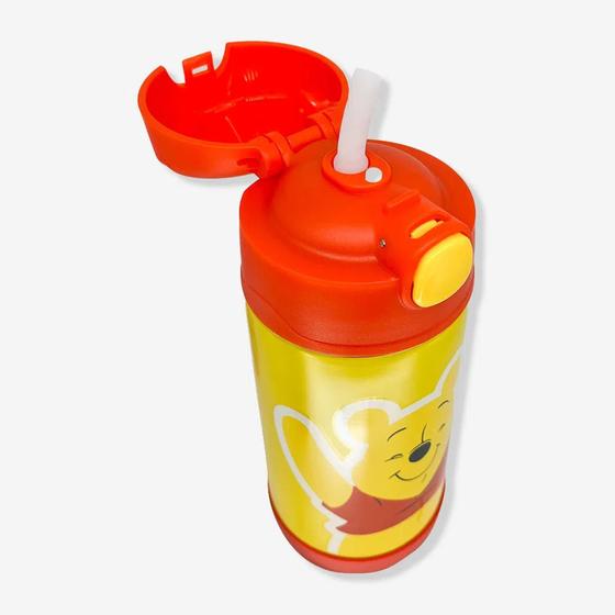 Imagem de Garrafa térmica infantil click c/canudo 300ml winnie the pooh - zona criativa