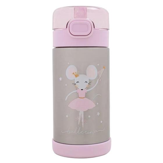 Imagem de Garrafa Térmica Infantil Inox com Canudo 350ml - Bup Baby