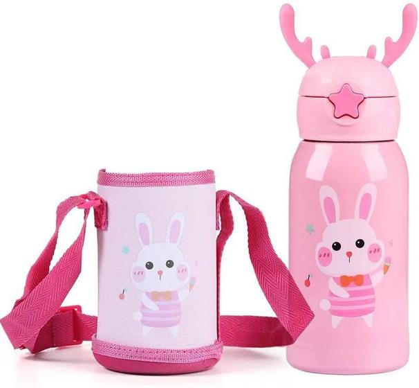 Garrafa Térmica Infantil Que Não Vaza Garrafa Térmica Infantil Não Vaza + Bolsinha Com Alça 500ml - STAR