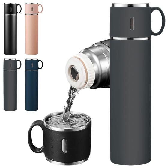 Garrafa Termica Inox 500ml Bebidas Frias Ou Quentes Água Café Chá Tampa Caneca é boa?