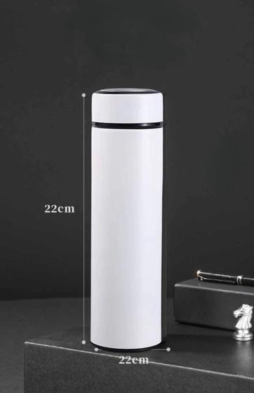 Imagem de Garrafa Térmica Inox Display Led com Temperatura 450ml Branco