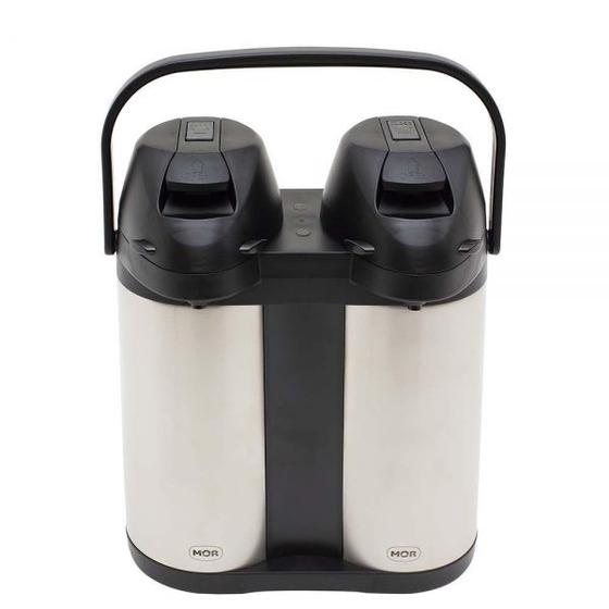 Garrafa Térmica Inox Dupla 3,8L - Mor Menor preço em Garrafa Térmica Inox Dupla 3,8L - Mor