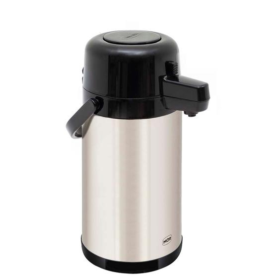 Imagem de Garrafa Térmica Inox Total 2,5L Mor Café Refeitório Cozinha