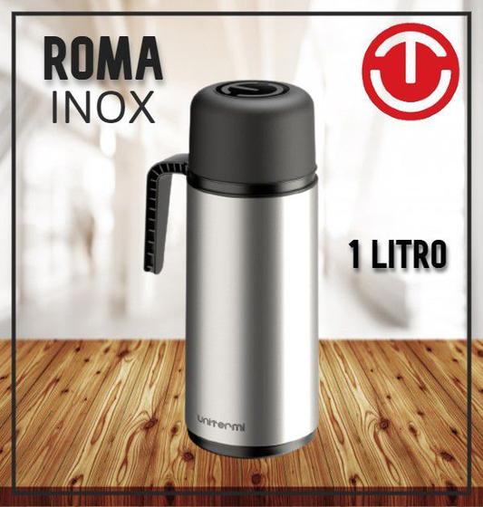 Imagem de Garrafa Térmica Inox Uniterm Roma 1 Litro Chá Café Leite