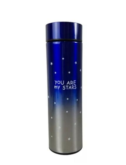 Imagem de Garrafa Térmica Inteligente com desenho De Aço Inoxidável 500ml Estrela Com Led display GT-03