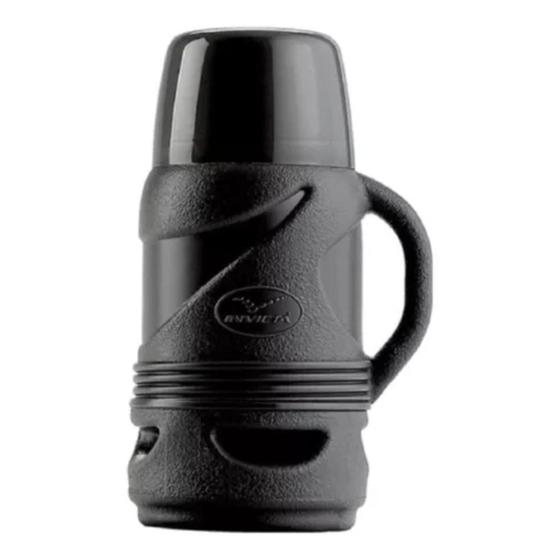 Imagem de garrafa termica Invicta 320ml Mini Portatil Preto