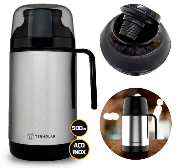 Garrafa Termica Lumina 500 Ml Inox Menor preço em Garrafa Termica Lumina 500 Ml Inox