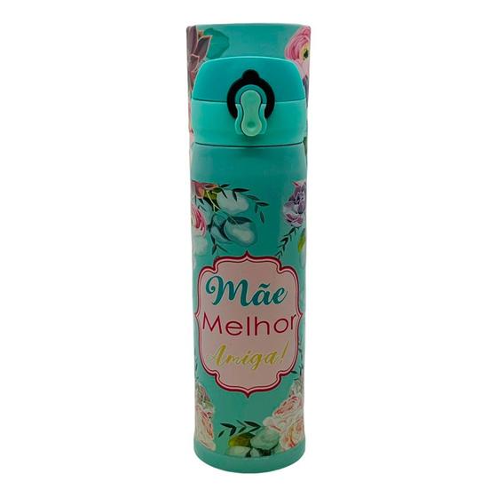 Imagem de Garrafa Térmica Mãe Melhor Amiga - 450ml - 1 unidade - Rizzo