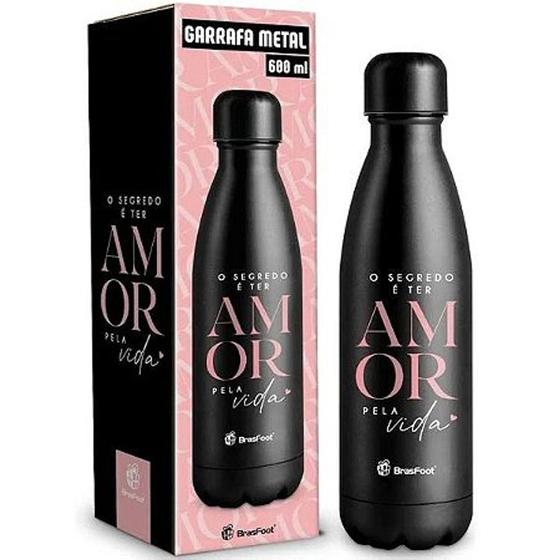 Imagem de Garrafa térmica metal 500 ml amor pela vida - BRASFOOT