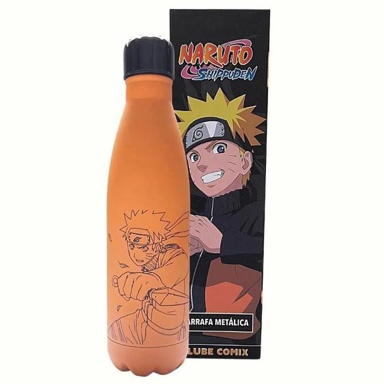 Imagem de Garrafa Térmica Original Naruto Uzumaki Aldeia Folha 500ml