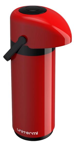 Imagem de Garrafa Térmica Para Café Verona 0,6 ou 1 ou 1,8 Litros Unitermi Aço Inox Chá Leite Água Quente Fria Qualidade Premium T