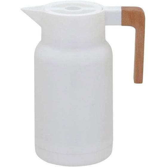 Imagem de Garrafa Térmica Para Chá, Café Com Alça em Madeira 1000ML