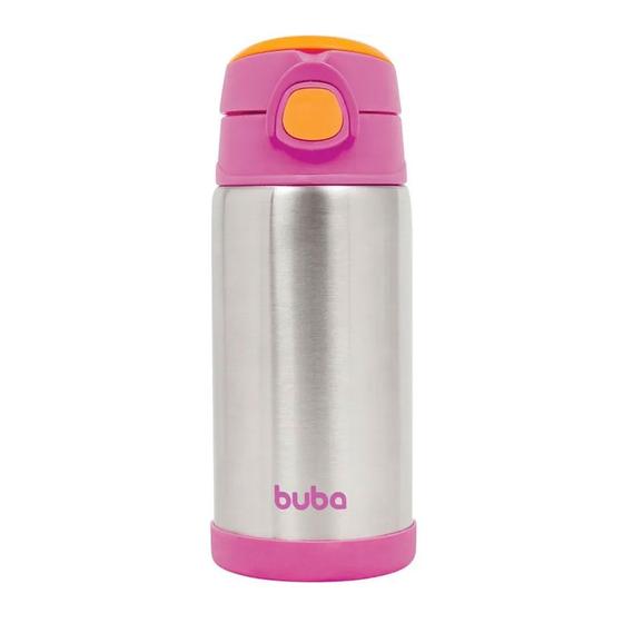 Imagem de Garrafa Térmica Parede Dupla Buba 400ML - Rosa