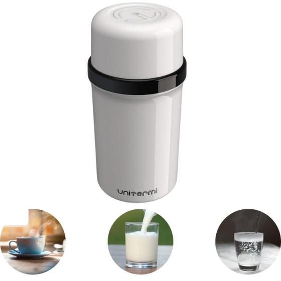 Imagem de Garrafa Termica Pequena 250ml Para Levar Na Bolsa Mochila Para Bebidas Quentes Café Chá Bebidas Frias Sucos
