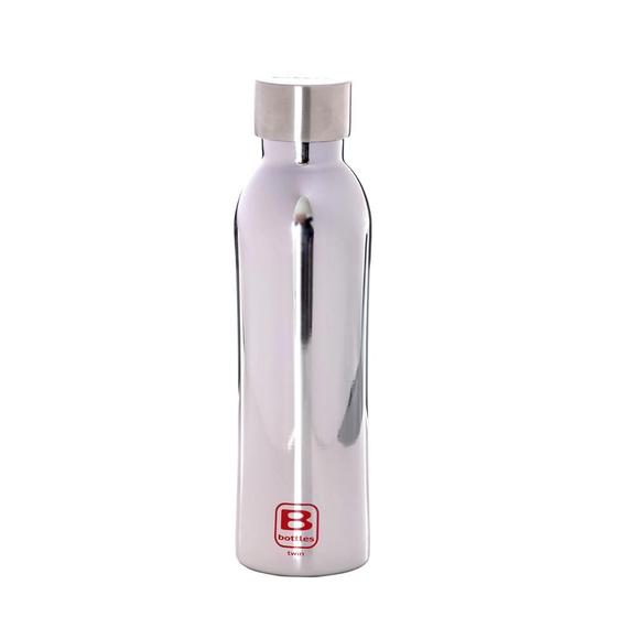 Imagem de Garrafa Térmica Squeeze Academia 500ml Prata Twin Bugatti