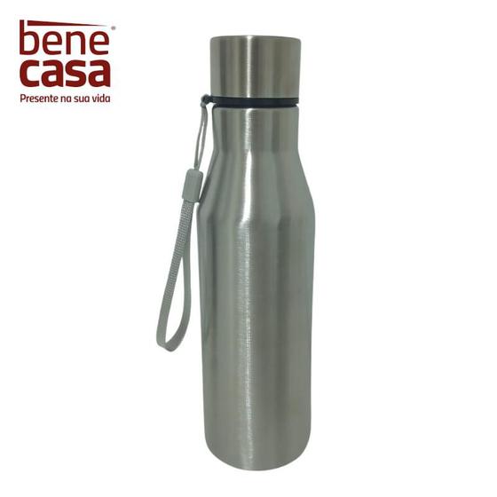 Imagem de Garrafa Térmica Squeeze em Aço Inox Portátil Resistente 750ml