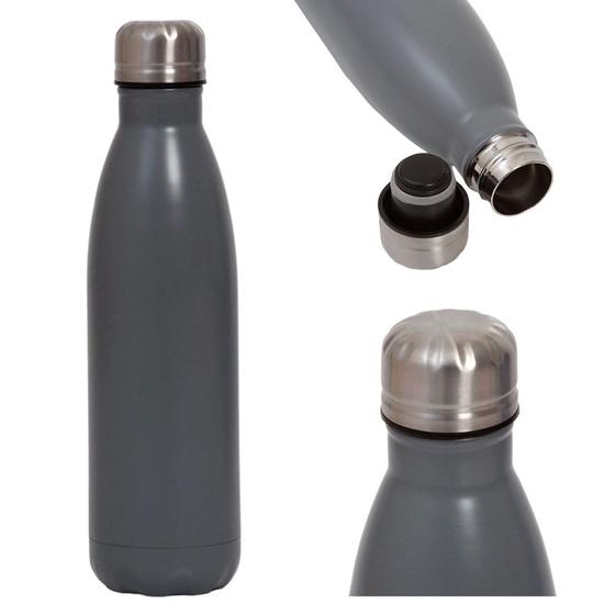 Imagem de Garrafa Térmica Squeeze Portátil 500ml Aço Inox Resistente