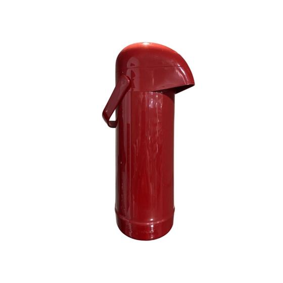 Imagem de Garrafa térmica termolar magic pump vermelha 1l