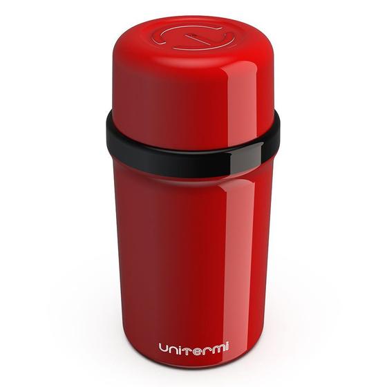 Imagem de Garrafa Térmica Unitermi 250ml para Café Chá Água Leite Vermelha