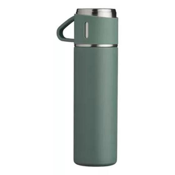 Imagem de Garrafa Térmica Vedada Inox 500ml Copo Caneca Squeeze Inquebrável Café Agua Quente Frio Isotermica