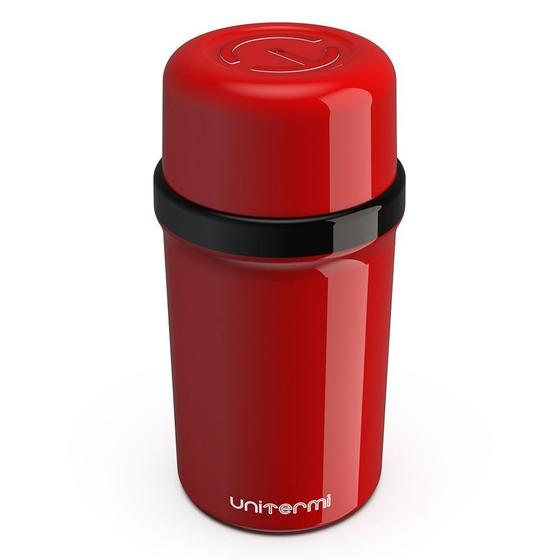 Imagem de Garrafa Térmica Vermelha 250ml Alça e Tampa Livre de BPA
