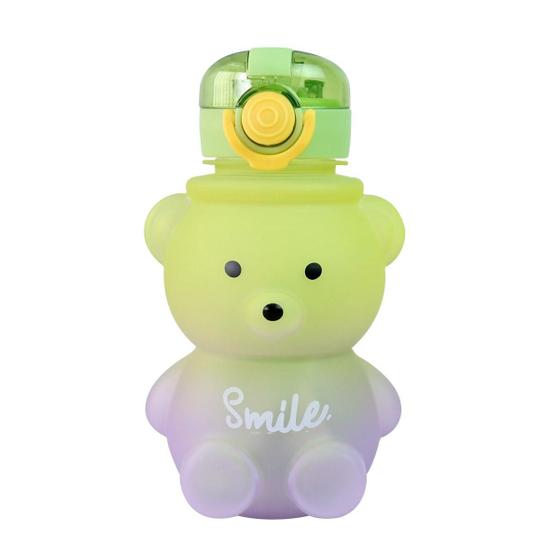 Imagem de Garrafa urso smile de plástico com alça 700ml