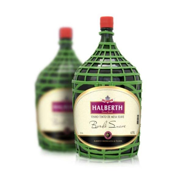 Imagem de Garrafão de Vinho Tinto Bordô Suave Halberth 4,55l