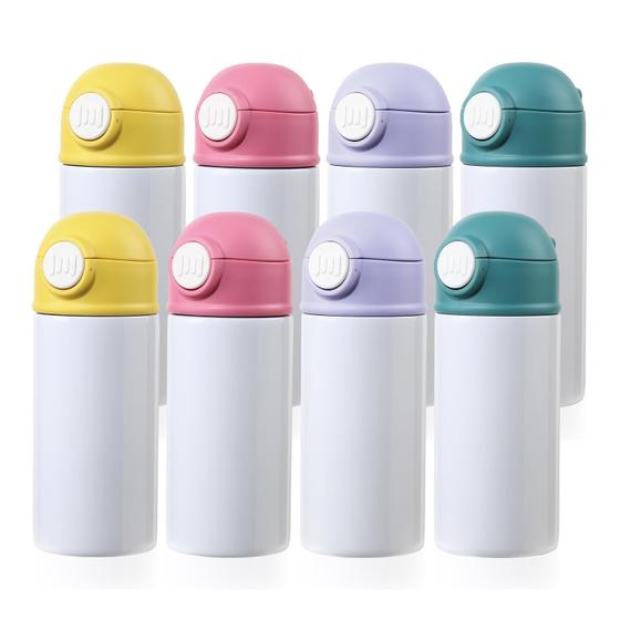Imagem de Garrafas de Água PYD Life Sublimation 350ml - Pacote com 8 - Para Crianças