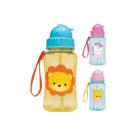 Imagem de Garrafinha Animal Fun 350ml c/ canudo - Buba