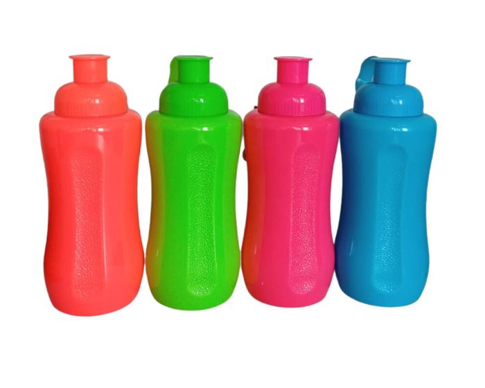 Imagem de Garrafinha De Água Suco Neon Squeeze Academia 600ml ul