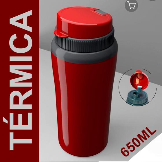 Imagem de Garrafinha essencial 650ml acampamento trabalho app