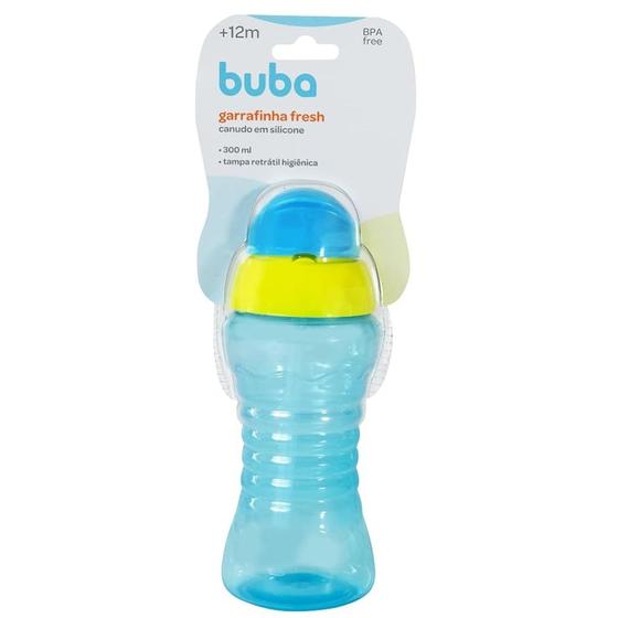 Imagem de Garrafinha Fresh Azul 300ML bico de silicone 5819 - Buba