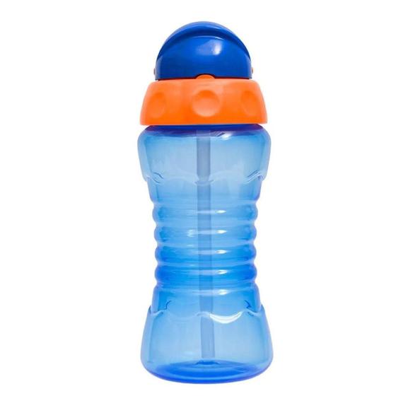 Imagem de Garrafinha Fresh Infantil Com Canudo Silicone Marinho Buba