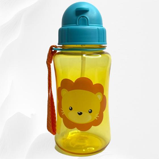 Imagem de Garrafinha Infantil Canudo Silicone retratil Creche 400 ML