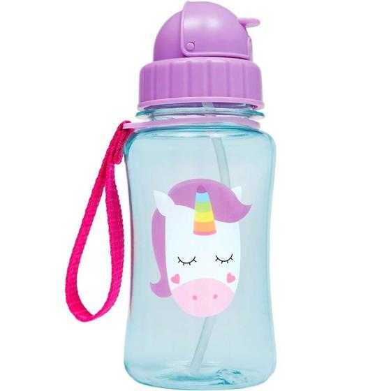 Imagem de Garrafinha Infantil Com Canudo 400Ml Premium Buba Animal