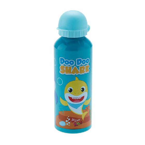 Imagem de Garrafinha Infantil Em Inox 500ml Doo Doo Shark Verde Agua