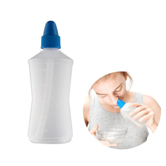 Imagem de Garrafinha Lavagem Nasal Adulto e Infantil 250ml Com Cânula