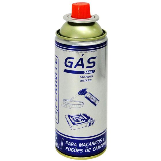 Imagem de Gas para macarico / fogareiro butano e propano 400ml/225g - FERIMTE