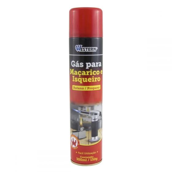 Imagem de Gás para Maçarico Isqueiro Butano Propano 300ML Western
