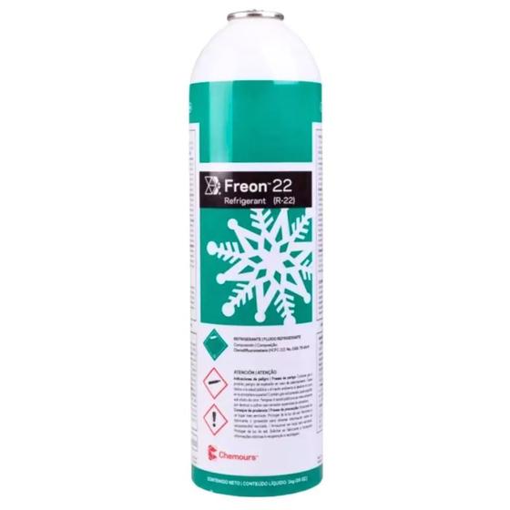 Imagem de Gás Refrigerante Chemours Freon R22 Lata 1KG ONU1018