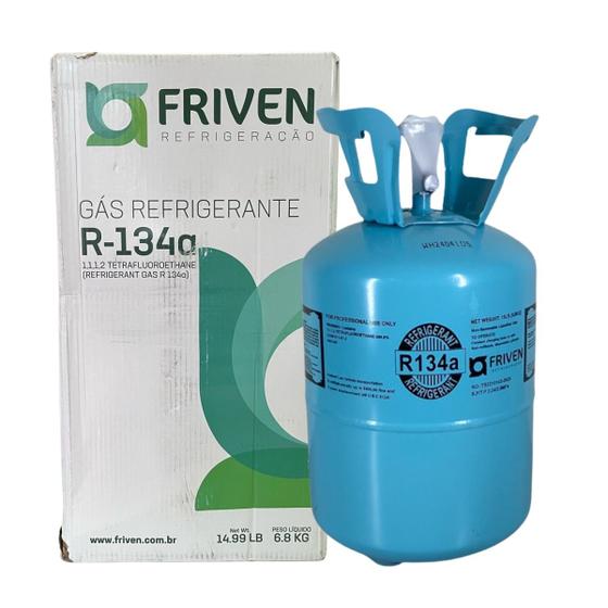 Gas Refrigerante R134 Para Ar Condicionado Automotivo 6,8kg - Friven ...