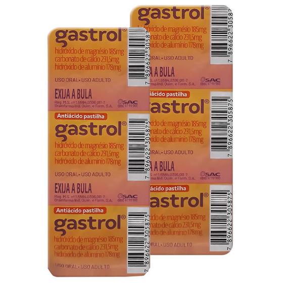 Imagem de Gastrol Pastilha Envelope com 10 Unidades  Kit com duas unidades