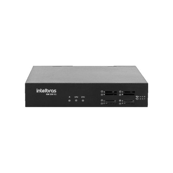 Imagem de Gateway de voz gsm gw 208 3g 4 portas fxs - intelbras