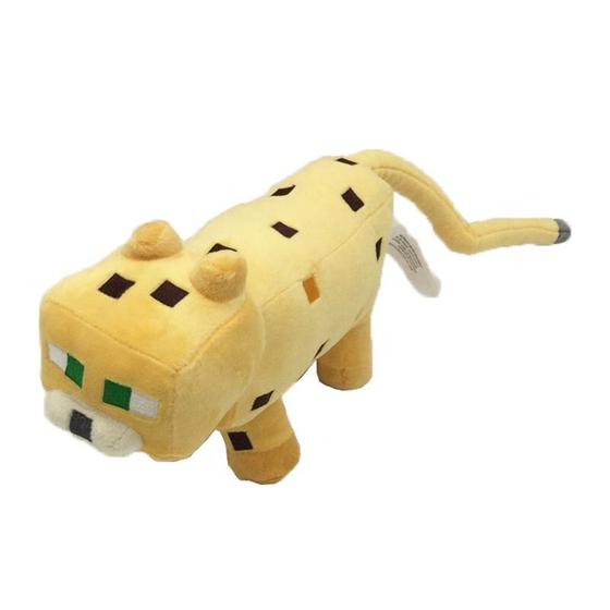 Imagem de (Gato amarelo - 45 cm) Brinquedo de pelúcia Minecraft Creeper Enderman