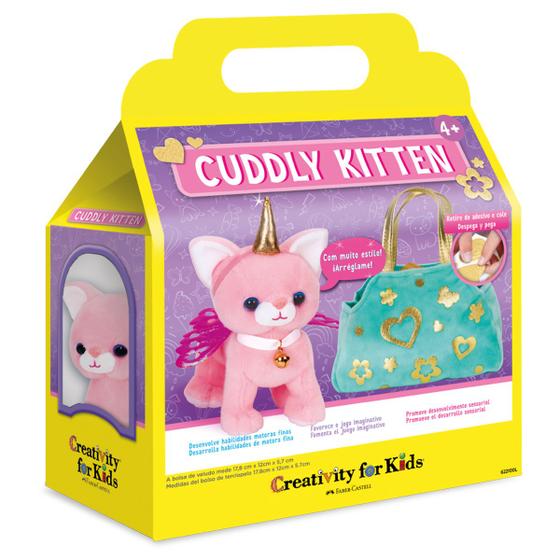 Imagem de Gato de Pelúcia Brinquedo Bolsa de Transporte Cuddly Kitten