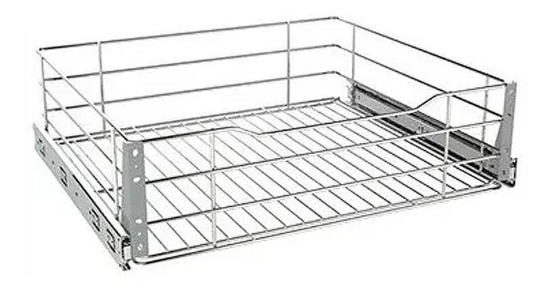 Imagem de Gaveta Aramada Deslizante  77x16x48 Aço Inox 7015