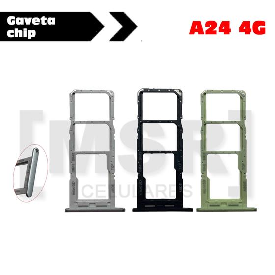 Imagem de Gaveta chip celular SAMSUNG modelo A24 4G
