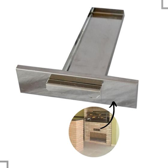Imagem de Gaveta Churrasqueira Cinzeiro 100% Aço Inox 430 Premium